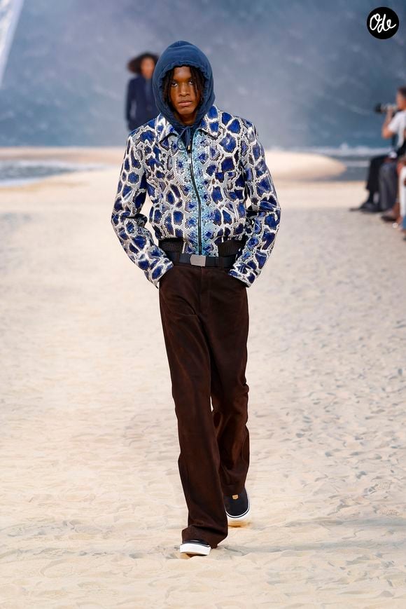 Défilé de mode Louis Vuitton Prêt à Porter Collection Homme Printemps/Été 2027 lors de la Fashion Week de Paris, à la Cité Internationale Universitaire de Paris, France, le 23 juin 2026. © Bestimage