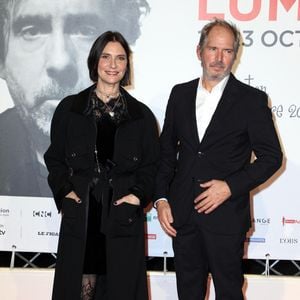 Géraldine Pailhas et son mari Christopher Thompson - Photocall lors de la cérémonie d'ouverture de la 14ème édition du Festival Lumière 2022 à la Halle Tony Garnier à Lyon le 15 octobre 2022.
© Domnique Jacovides / Bestimage
