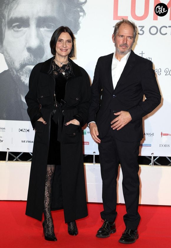 Géraldine Pailhas et son mari Christopher Thompson - Photocall lors de la cérémonie d'ouverture de la 14ème édition du Festival Lumière 2022 à la Halle Tony Garnier à Lyon le 15 octobre 2022.
© Domnique Jacovides / Bestimage