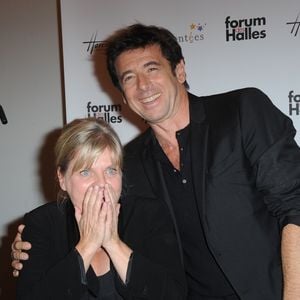 Patrick Bruel et Isabelle Nanty (parrain et marraine de l'exposition) - Vernissage de l'exposition "Stars parmi les stars" par le Studio Harcourt au Forum des Images des Halles a Paris, le 19 septembre 2013.