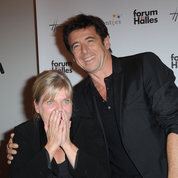Patrick Bruel et Isabelle Nanty (parrain et marraine de l'exposition) - Vernissage de l'exposition "Stars parmi les stars" par le Studio Harcourt au Forum des Images des Halles a Paris, le 19 septembre 2013.
