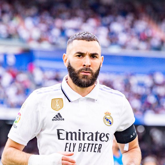 Karim Benzema très ému lors de son dernier match avec le Real Madrid au stade Santiago Bernabeu, le 4 juin 2023. © Agencialof/Action Plus Sports via Zuma Press/Bestimage