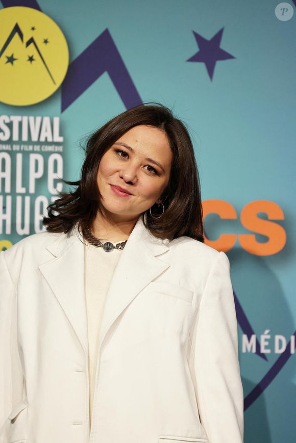 Laura Felpin pour le film "Les complices" dans le cadre du 26ème Festival de l'Alpe d'Huez le 20 janvier 2023 . © Dominique Jacovides/Bestimage