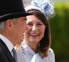 Etaient également présents les parents de la princesse de Galles, Carole et Michael Middleton. 

Carole et Michael Middleton, les parents de la princesse de Galles, assistent au deuxième jour de la course hippique Royal Ascot, le 19 juin 2024.