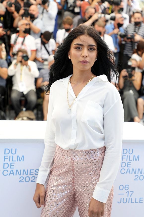 Kenza Fortas au photocall du film Bac Nord (Hors compétition) lors du 74ème festival international du film de Cannes le 13 juillet 2021 © Borde / Jacovides / Moreau / Bestimage