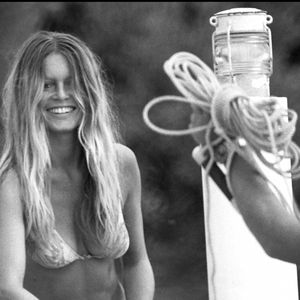 Brigitte Bardot à la MAdrague, à Saint-Tropez. Photo par Bestimage