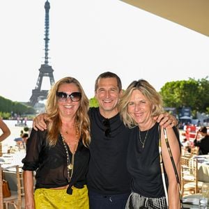 Exclusif - Coco Coupérie-Eiffel, Guillaume Canet et Virginie Coupérie-Eiffel dans l'espace VIP, le Pavillon Eiffel, lors de la 12ème édition Longines Paris Eiffel Jumping au pied de la Tour Eiffel sur le Champ-de-Mars à Paris, France, le 20 juin 2026. © Perusseau-Veeren/Bestimage
