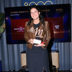 Exclusif - Apolline de Malherbe, rendez-vous d’information préféré pour “Face à face” lors de la soirée de remise de prix Molotov TV Awards 2024, première édition, pour récompenser les programmes télés préférés.
Paris, le 1er octobre 2024.

© Rachid Bellak / Bestimage