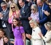 En 2024, elle avait été ovationnée au tournoi de tennis

Catherine (Kate) Middleton avec la princesse Charlotte et Pippa Middleton dans les tribunes de la finale du tournoi de Wimbledon 2024, le 14 juillet 2024.