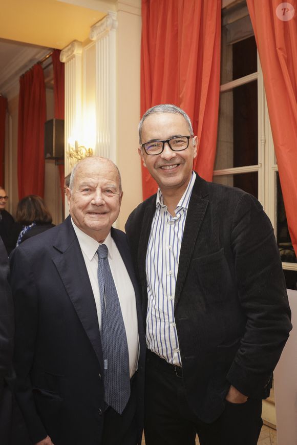 Exclusif - Marc Ladreit de Lacharrière, Kamel Daoud - Dîner de la Revue des Deux Mondes à Paris à la Maison de l'Amérique Latine à Paris le 18 décembre 2024. © Jack Tribeca / Bestimage