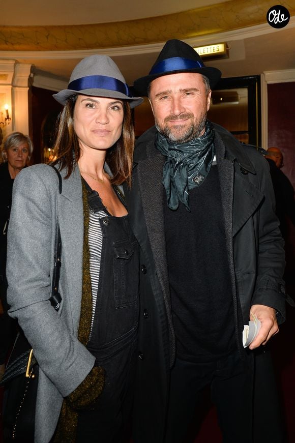 Alexandre Brasseur et Juliette - Générale de la pièce "Ramsès II" au théâtre des Bouffes-Parisiens à Paris le 23 octobre 2017. © Coadic Guirec/Bestimage