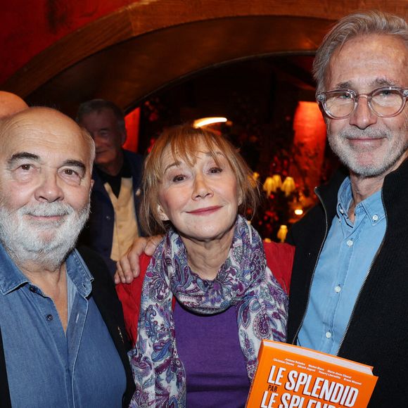 Exclusif - Gérard Jugnot, Marie-Anne Chazel et Thierry Lhermitte assistent au lancement du livre Le Splendid " Le Splendid par Le Splendid " organisé par Five Eyes Production au Buddha Bar à Paris, France, le 20 novembre 2024 à Paris, France. Photo by Jerome Dominé/ABACAPRESS.COM