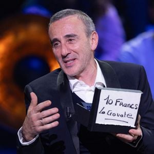 Elie Semoun lors de l'enregistrement de l'émission "La Boîte à secrets", présentée par F.Bollaert et diffusée le 23 janvier sur France 3, dans les studios du Lendit à Saint-Denis, France, le 16 décembre 2025. © Cyril Moreau/Bestimage