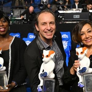 Surya Bonaly, Philippe Candeloro et Sarah Abitbol durant la 13ème cérémonie des Victoires du Sport au Palais Nikaïa à Nice, le 13 février 2025.
© Bruno Bebert / Bestimage