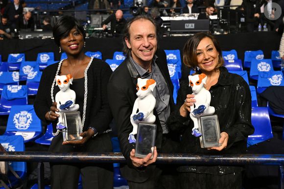 Surya Bonaly, Philippe Candeloro et Sarah Abitbol durant la 13ème cérémonie des Victoires du Sport au Palais Nikaïa à Nice, le 13 février 2025.
© Bruno Bebert / Bestimage