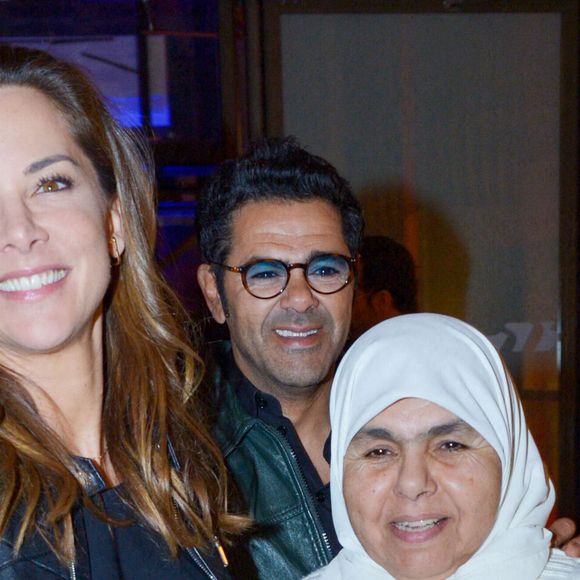 Exclusif - Jamel Debbouze avec sa femme Mélissa Theuriau et sa mère Fatima Debbouze - After party de l'avant-première de la série "Terminal" à l'hôtel des Italiens (ancien siège du Crédit Lyonnais) à Paris le 8 avril 2024. © Rachid Bellak/Bestimage
