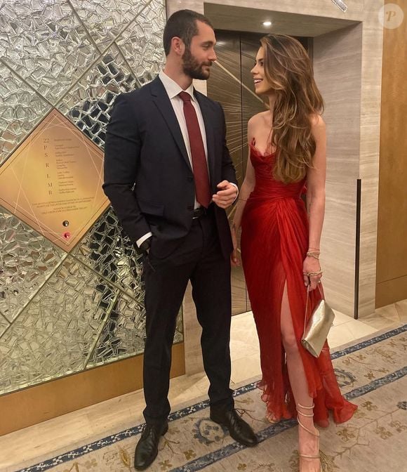 Louis Sarkozy avec sa femme Natali. Instagram @husicsarkozynatali