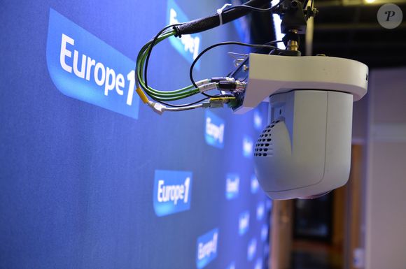 Exclusif - La caméra sur le plateau du studio Maurice Siegel - Inauguration du studio Maurice Siegel lors de la journée spéciale du 60ème anniversaire de la radio Europe 1 à Paris le 4 février 2015. Maurice Siegel fut le premier directeur de l'information à Europe 1 donnant à la station son style particulier et sa notoriété dans ce domaine.