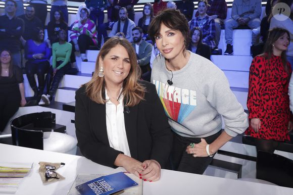 Exclusif - Valérie Benaim, Géraldine Maillet - Enregistrement de l'émission "TPMP (Touche Pas à Mon Poste)", présentée par C.Hanouna et diffusée en direct sur C8 le 23 février 2023
© Jack Tribeca / Bestimage