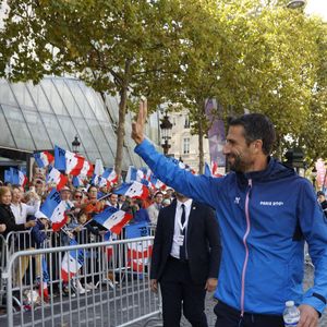 Tony Estanguet, président du comité d'organisation des Jeux Olympiques et Paralympiques de Paris 2024 - La "Parade des Champions" des Jeux Olympiques et Paralympiques de Paris2024, sur les Champs-Elysées. Paris, le 14 septembre 2024.
© Romauld Meigneux/Pool/Bestimage