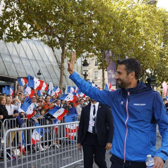 Tony Estanguet, président du comité d'organisation des Jeux Olympiques et Paralympiques de Paris 2024 - La "Parade des Champions" des Jeux Olympiques et Paralympiques de Paris2024, sur les Champs-Elysées. Paris, le 14 septembre 2024.
© Romauld Meigneux/Pool/Bestimage