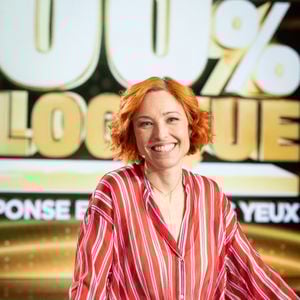 Exclusif - Natasha St-Pier lors de l'enregistrement de l'émission "100% logique" présentée par C. Feraud et qui sera diffusée le 11 octobre 2025 au Studio du Lendit à Saint-Denis, France, le 8 mars 2025. © Cyril Moreau/Bestimage