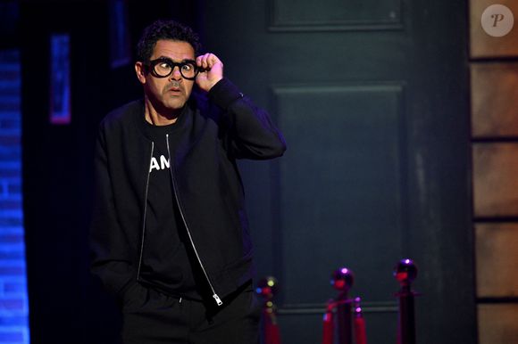 il aimerait organiser un festival de l'humour, à la manière de la fête de la musique en France ! 

Jamel Debbouze présente les humoristes du Jamel Comedy Club sur la scène du palais Nikaia à Nice, le 27 février 2025. Se sont succédés Antek, Doully, I.Djadel, J.Santini, Nordine Ganso, R.Harjane et Kino en première partie.
© Bruno Bebert / Bestimage