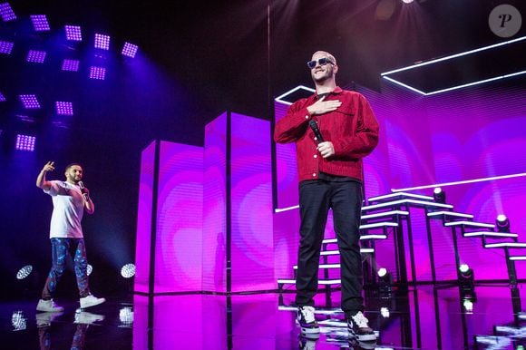 Exclusif - Malik Bentalha et DJ Snake - Spectacle de Malik Bentalha "Encore" au Dome de Paris - Palais des Sports à Paris le 20 février 2020. © Cyril Moreau/Bestimage