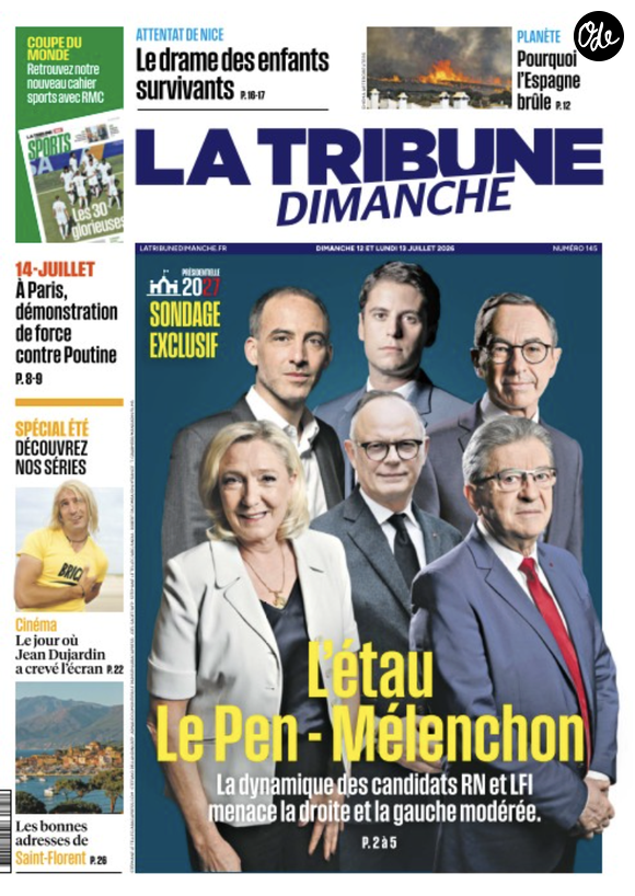 "La tribune du dimanche" Juillet 2026