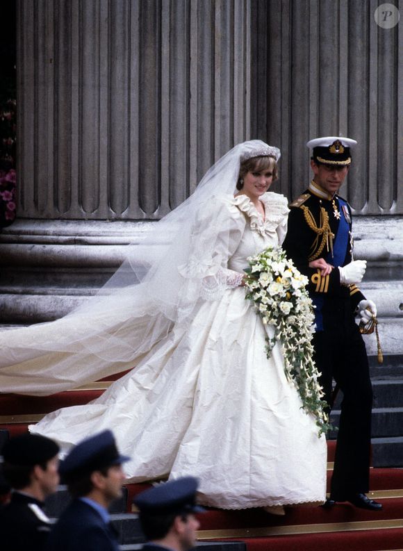 Archive - Le prince Charles, prince de Galles devenu l le roi Charles III d'Angleterre. Le mariage du prince Charles de Galles et de Diana Spencer célébré à la cathédrale Saint-Paul de Londres le 29 juillet 1981. (Photoshot/Panoramic/Bestimage).