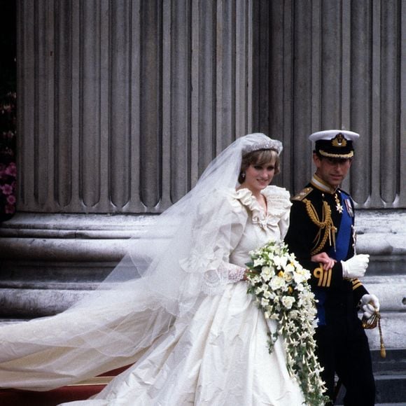 Archive - Le prince Charles, prince de Galles devenu l le roi Charles III d'Angleterre. Le mariage du prince Charles de Galles et de Diana Spencer célébré à la cathédrale Saint-Paul de Londres le 29 juillet 1981. (Photoshot/Panoramic/Bestimage).