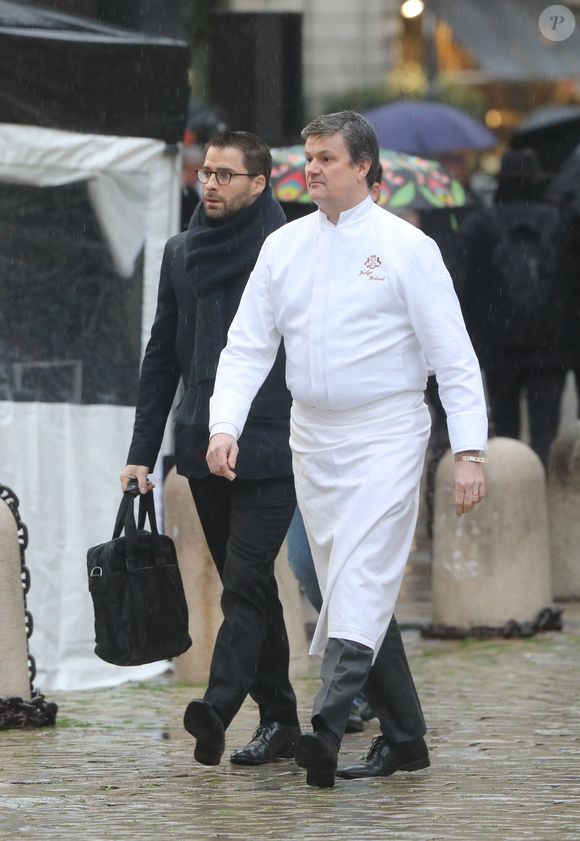 Le chef Jocelyn Herland - Obsèques de Paul Bocuse dans la cathédrale Saint-Jean de Lyon. Le 26 janvier 2018
