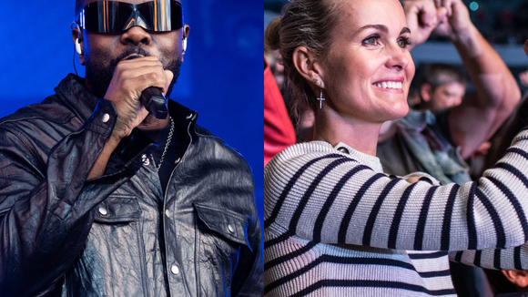 Concert grandiose de Gims à Paris La Défense Arena : Laeticia Hallyday présente et conquise, elle pose avec son compagnon Serge Varsano