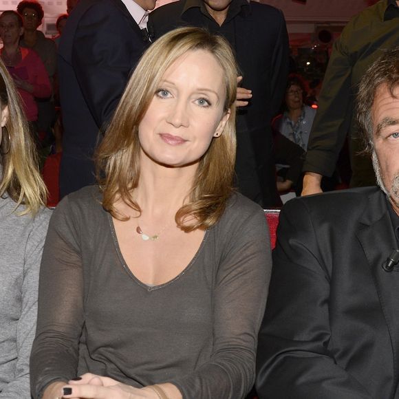 Zoé Marchal, Catherine Marchal et Olivier Marchal - Enregistrement de l'émission "Vivement Dimanche" à Paris le 15 Décembre 2015 et qui sera diffusée le 6 Janvier 2016. Invité principal Olivier Marchal