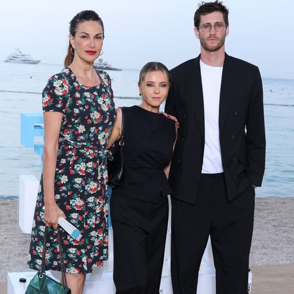 Helena Noguerra, Marion Aymé et Jean-Baptiste Maunier - Photocall de la soirée au "Neptune" lors du 64ème Festival de Télevision de Monte Carlo le 14 juin 2025.
© Denis Guignebourg / Bestimage