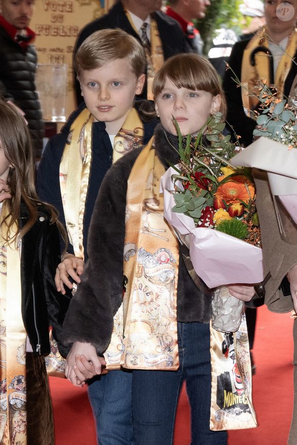 Le Prince Jacques de Monaco et la Princesse Gabriella de Monaco assistent au 47ème Festival International du Cirque le 19 janvier 2025 à Monte-Carlo, Monaco. Photo par David NIVIERE/ABACAPRESS.COM