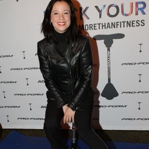 Exclusif - Anne-Gaëlle Riccio - Soirée pour le lancement de l'accessoire fitness Active Base de la marque Proform (une entité de ICON Health & Fitness, la première marque américaine de fitness à domicile) au restaurant Il Cottage à Paris, le 31 mai 2016. L'Active Base est un siège instable destiné à vous muscler sans effort chez vous. © Rachid Bellak/LMS/Bestimage