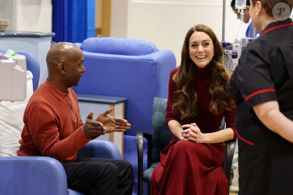 Catherine (Kate) Middleton, princesse de Galles à l'hôpital Royal Marsden, où elle a reçu son traitement contre le cancer, à Londres, Royaume-Uni, le 14 janvier 2025. © Chris Jackson/WPA-Pool/Bestimage