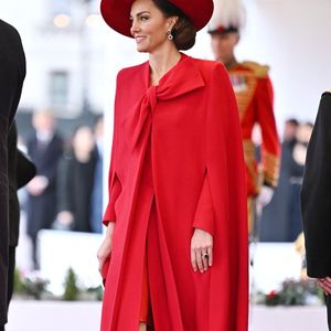 Catherine (Kate) Middleton, princesse de Galles - Cérémonie de bienvenue du président de la Corée du Sud et de sa femme à Horse Guards Parade à Londres, le 21 novembre 2023.