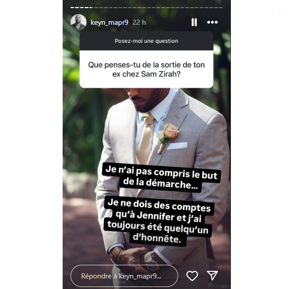 Des propos réfutés par le candidat
Keyn de "Mariés au premier regardé" répond aux accusations de son ex