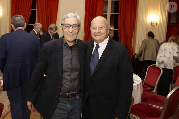 Exclusif - Marc Ladreit de Lacharrière et Boualem Sansal - M.L.D.Lacharrière recevait B.Sansal pour le premier dîner de la Revue des Deux Mondes de l'année à Paris le 20/01/2026.
© Jack Tribeca / Bestimage