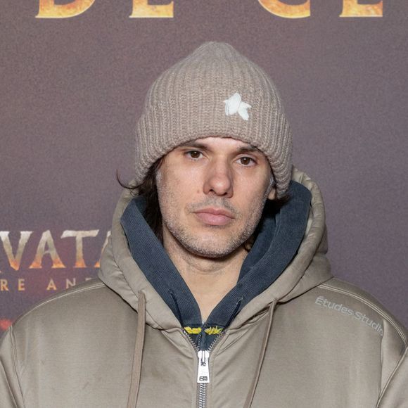 Le rappeur et auteur-compositeur français Aurélien Cotentin aka Orelsan assiste à la première européenne de "Avatar : Fire And Ash à la "Seine Musicale" à Boulogne-Billancourt, près de Paris, France. Photo by Alexis Jumeau/ABACAPRESS.COM