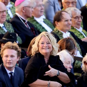 Marina Carrère d'Encausse lors de l'hommage à Hélène Carrère d’Encausse aux Invalides à Paris le 3 octobre 2023.

© Dominique Jacovides / Bestimage