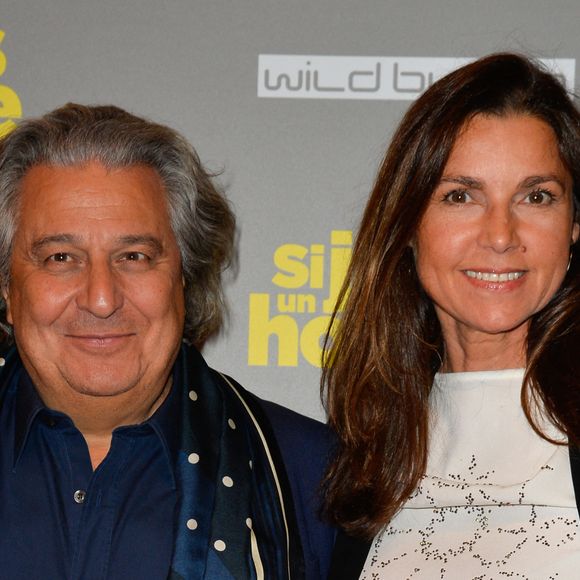 Christian Clavier et sa femme Isabelle de Araujo lors de l'avant-première du film "Si j'étais un homme" au cinéma Gaumont-Opéra à Paris, France, le 21 février 2017. © Coadic Guirec/Bestimage
