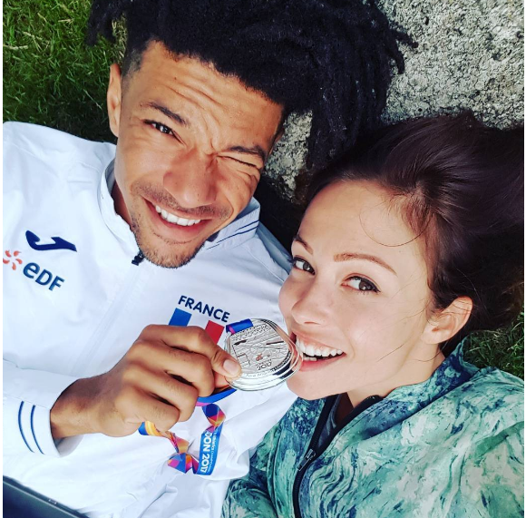Dounia Coesens et son chéri Arnaud Assoumani - Photo publiée sur Instagram le 21 juillet 2017