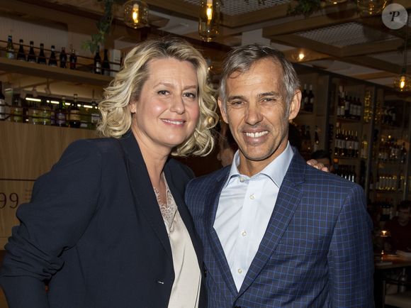 Exclusif - Paul et Luana Belmondo - Luana Belmondo lors du lancement de son livre "Italia mia Luana cuisine Rome" et de l'annonce de la diffusion de la série d'émissions sur la chaîne TV My Cuisine, au  restaurant l'Osteria del Vino du marché spacieux Eataly Paris Marais à Paris le 7 novembre 2019. © Tiziano Da Silva - Pierre Perusseau/Bestimage