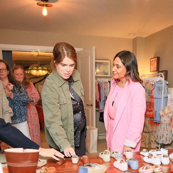 Eugenie d'York s'est rendue à Soho pour un événement de shopping et de soins pour bébés et enfants, organisé à l'occasion de la journée de la presse de Fuse Communications. 7 mai 2026. © Backgrid UK/ Bestimage