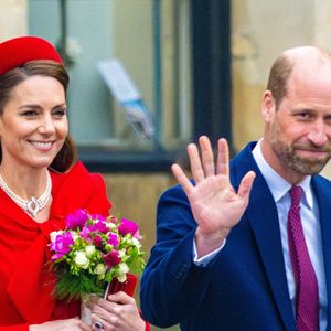 Le prince William, prince de Galles, et Catherine (Kate) Middleton, princesse de Galles, célèbrent le 76ème Commonwealth Day à l'abbaye de Westminster à Londres, le 10 mars 2025.