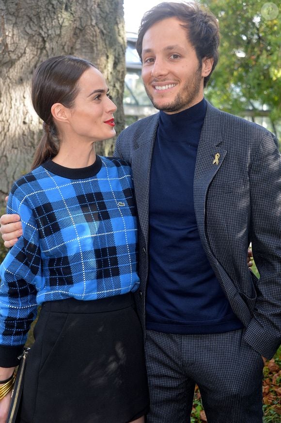 Vianney Bureau (Vianney), Catherine Robert - People au défilé Lacoste Collection Prêt-à-Porter Printemps/Eté 2020 lors de la Fashion Week de Paris, le 1er octobre 2019. © Veeren Ramsamy-Christophe Clovis/Bestimage