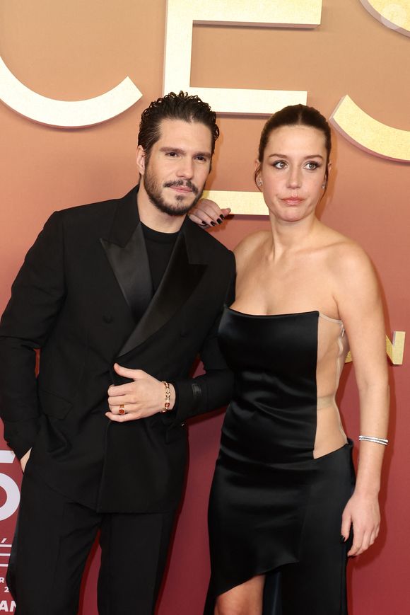 François Civil et Adèle Exarchopoulos -  Photocall de la 50ème édition de la cérémonie des César à l'Olympia à Paris, France, le 28 février 2025 © Dominique Jacovides - Olivier Borde / Bestimage